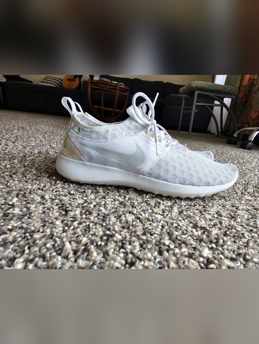 Nike White Mesh Running Shoe - Lightweight Sneaker